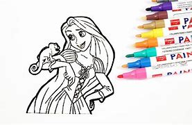 Mewarnai Gambar Putri Rapunzel